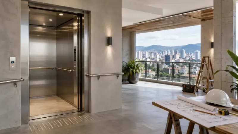 Elevadores em Belo Horizonte MG: soluções para acessibilidade em obras e reformas